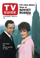 TV Guide cover - Hugh Downs, Barbara Walters - August 5, 1967