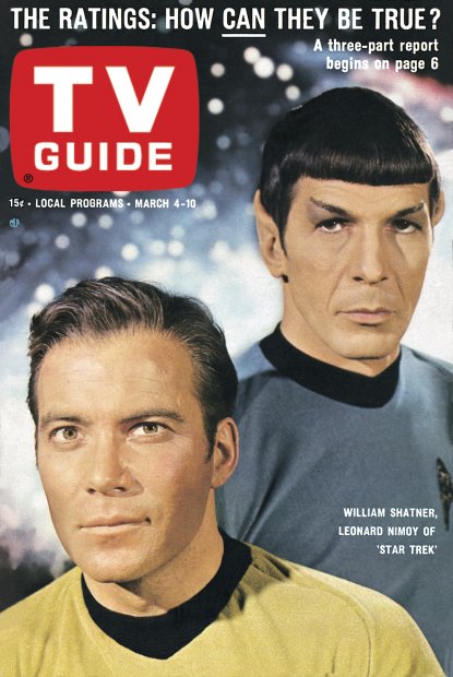 TV Guide cover - Leonard Nimoy, William Shatner - March 4, 1967