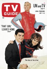 TV Guide cover - Dick Benjamin, Jack Cassidy, Paula Prentiss - October 7, 1967