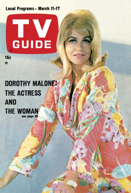 TV Guide cover - Dorothy Malone - March 11, 1967