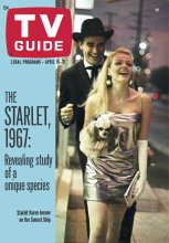 TV Guide cover - Karen Jensen, Jeff Scott - April 15, 1967