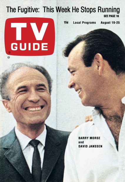 TV Guide cover - David Janssen, Barry Morse - August 19, 1967