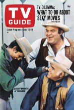 TV Guide cover - Dan Blocker, Lorne Greene, Michael Landon - July 22, 1967