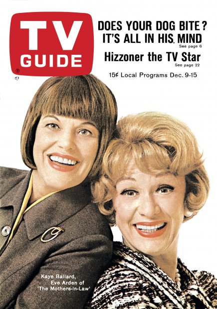 TV Guide cover - Eve Arden, Kaye Ballard - December 9, 1967