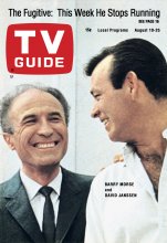 TV Guide cover - David Janssen, Barry Morse - August 19, 1967