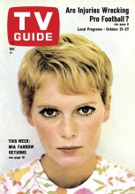 TV Guide cover - Mia Farrow - October 21, 1967