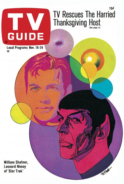 TV Guide cover - Leonard Nimoy, William Shatner - November 18, 1967