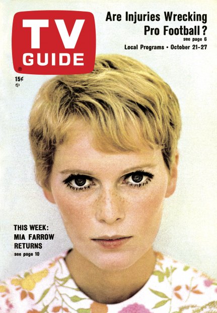TV Guide cover - Mia Farrow - October 21, 1967