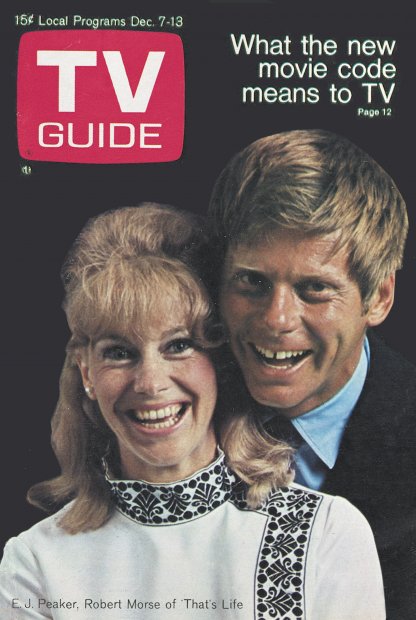 TV Guide cover - Robert Morse, E.J. Peaker - December 7, 1968