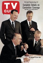 TV Guide cover - David Brinkley, Walter Cronkite, Chet Huntley, Howard K. Smith - August 3, 1968