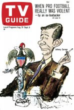 TV Guide cover - Johnny Carson - August 31, 1968