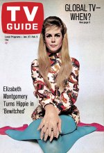 TV Guide cover - Elizabeth Montgomery - January 27, 1968