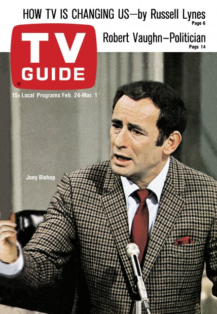 TV Guide cover - Joey Bishop - February 24, 1968