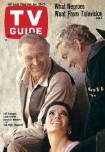 TV Guide cover - Linda Cristal, Leif Erickson, Cameron Mitchell - January 20, 1968