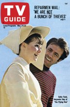 TV Guide cover - Sally Field, Alejandro Rey - March 16, 1968