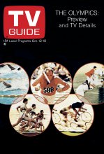 TV Guide cover - The Olympics: Preview and TV Details - October 12, 1968
