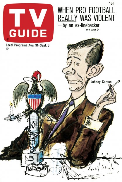 TV Guide cover - Johnny Carson - August 31, 1968