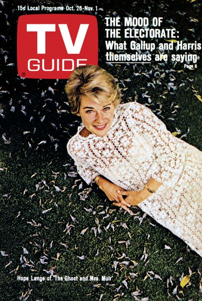 TV Guide cover - Hope Lange - October 26, 1968