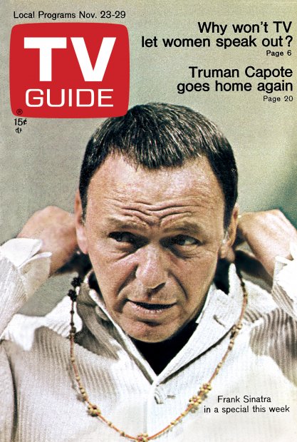 TV Guide cover - Frank Sinatra - November 23, 1968