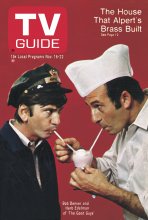 TV Guide cover - Bob Denver, Herb Edelman - November 16, 1968