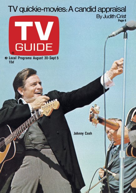 TV Guide cover - Johnny Cash - August 30, 1969