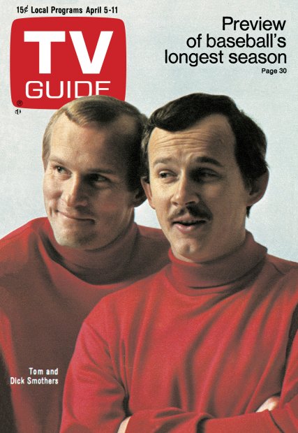 TV Guide cover - Dick Smothers, Tom Smothers - April 5, 1969