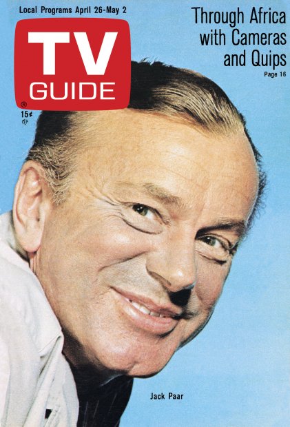 TV Guide cover - Jack Paar - April 26, 1969
