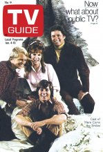 TV Guide cover - Robert Brown, Bridget Hanley, Bobby Sherman, David Soul - January 4, 1969