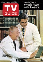 TV Guide cover - James Brolin, Robert Young - September 27, 1969