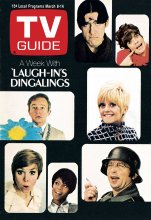 TV Guide cover - Chelsea Brown, Ruth Buzzi, Judy Carne, Henry Gibson, Goldie Hawn, Arte Johnson, JoAnne Worley - March 8, 1969