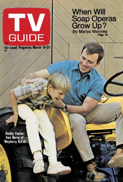 TV Guide cover - Ken Berry, Buddy Foster - March 15, 1969