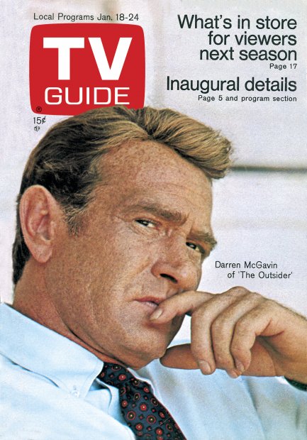 TV Guide cover - Darren McGavin - January 18, 1969