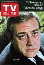 TV Guide cover - Raymond Burr - February 15, 1969
