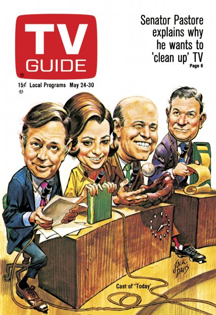 TV Guide cover - Frank Blair, Hugh Downs, Joe Garagiola, Barbara Walters - May 24, 1969