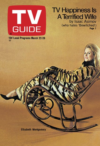TV Guide cover - Elizabeth Montgomery - March 22, 1969