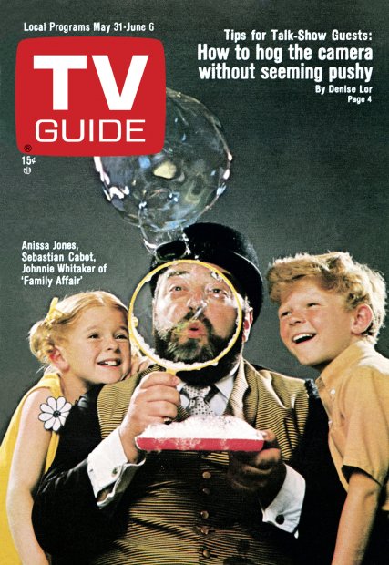 TV Guide cover - Sebastian Cabot, Anissa Jones, Johnnie Whitaker - May 31, 1969