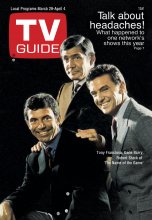 TV Guide cover - Gene Barry, Tony Franciosa, Robert Stack - March 29, 1969