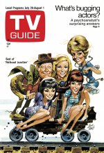TV Guide cover - Edgar Buchanan, Linda Kaye, June Lockhart, Meredith MacCrae, Lori Saunders - July 26, 1969