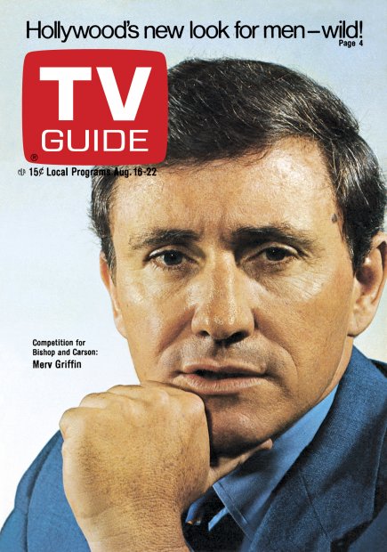 TV Guide cover - Merv Griffin - August 16, 1969