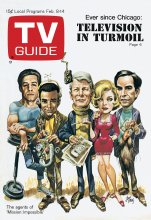 TV Guide cover - Barbara Bain, Peter Graves, Martin Landau, Peter Lupus, Greg Morris - February 8, 1969
