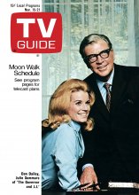 TV Guide cover - Dan Dailey, Julie Sommars - November 15, 1969