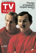 TV Guide cover - Dick Smothers, Tom Smothers - April 5, 1969