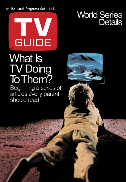 TV Guide cover - What Is TV Doing To Them? - October 11, 1969