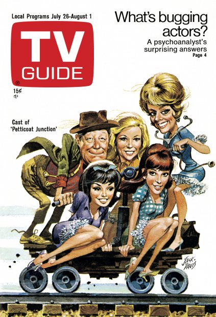 TV Guide cover - Edgar Buchanan, Linda Kaye, June Lockhart, Meredith MacCrae, Lori Saunders - July 26, 1969