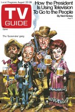 TV Guide cover - James Arness, Amanda Blake, Ken Curtis, Milburn Stone - August 22, 1970