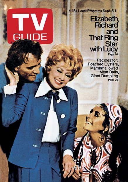 TV Guide cover - Lucille Ball, Richard Burton, Elizabeth Taylor - September 5, 1970