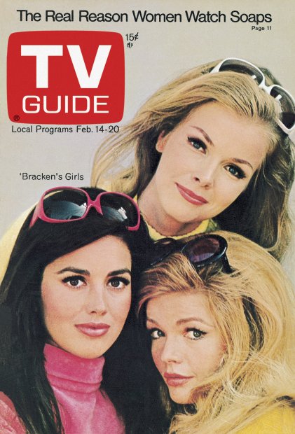 TV Guide cover - Linda Harrison, Karen Jensen, Laraine Stephens - February 14, 1970