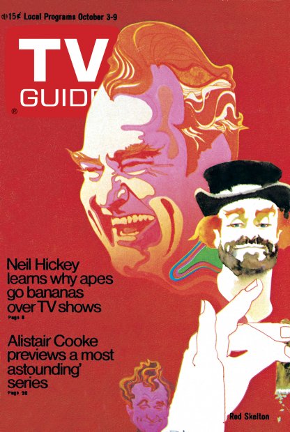 TV Guide cover - Red Skelton - October 3, 1970