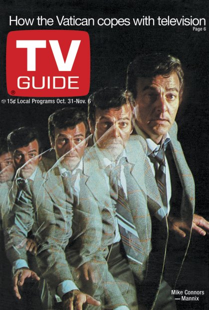 TV Guide cover - Mike Connors - October 31, 1970