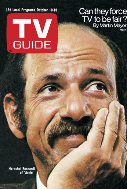 TV Guide cover - Herschel Bernardi - October 10, 1970